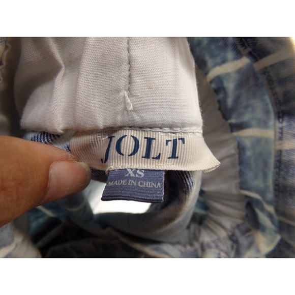 Jolt women's Jean skirt stripe white wash size XS - Picture 5 of 8